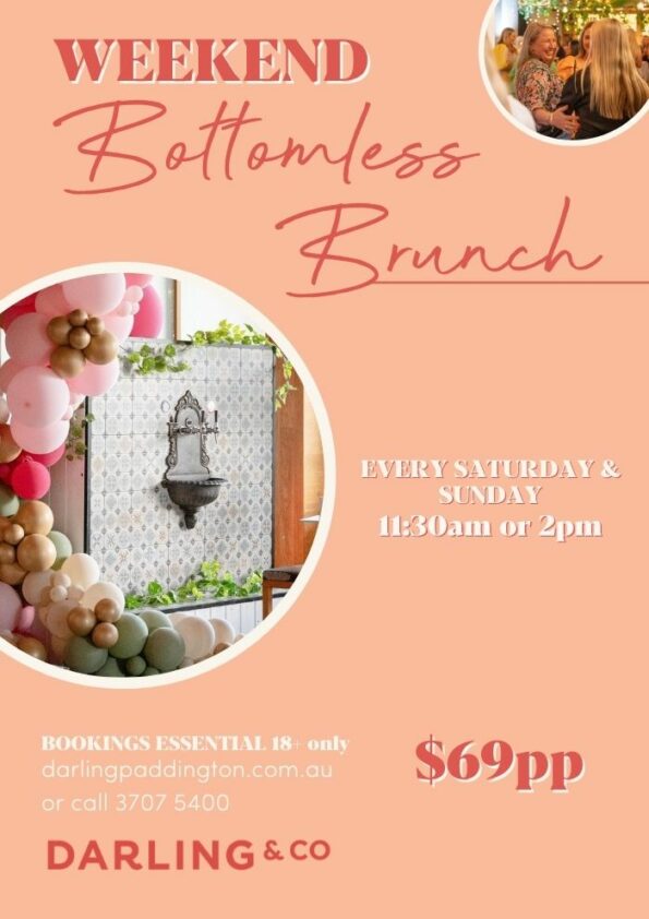 Weekend Bottomless Brunch Darling Co