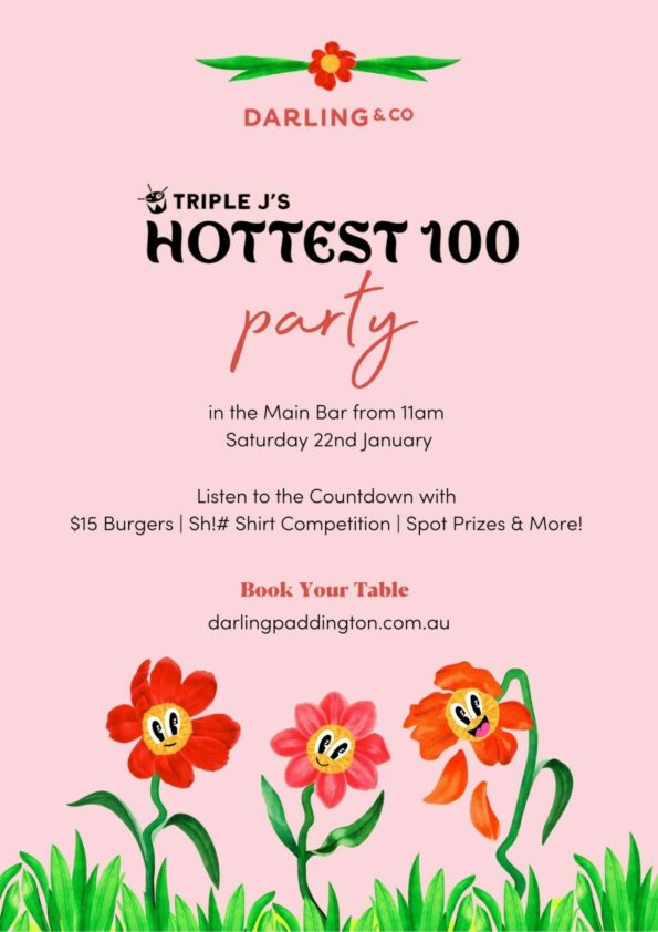 Triple J's Hottest 100 Party at Darling & Co, Saturday 22nd January, 2022