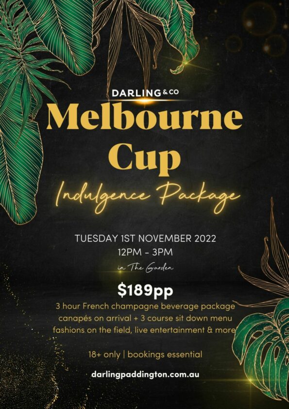 Melbourne Cup Indulgence Package at Darling and Co Paddington, Brisbane