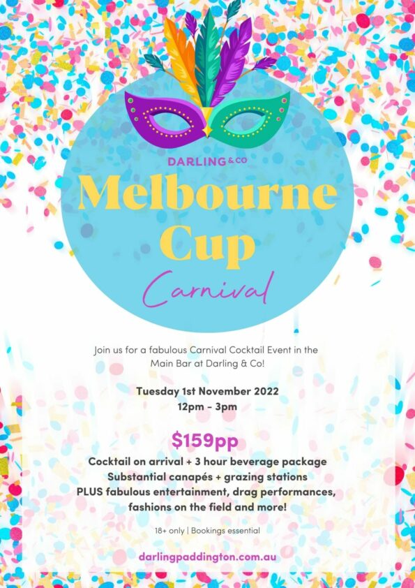Melbourne Cup Carnival Cocktail Party at Darling and Co Paddington, Brisbane