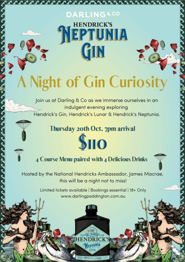 A Night of Gin Curiosity with Hendrick's Gin at Darling & Co Paddington